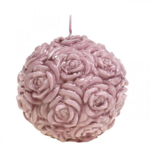 Rosas de vela bola Rosa de vela redonda Ø10.5cm