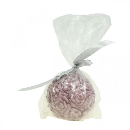 Itens Vela bola rosas Vela redonda decoração vela rosa Ø7cm