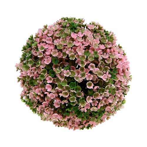 Floristik24 Bola decorativa rosa verde bola planta Ø15cm 1 peça