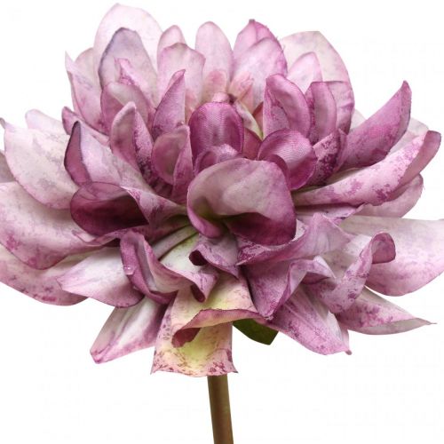 Itens Flor artificial Dália Flor de seda roxa e botão H57cm