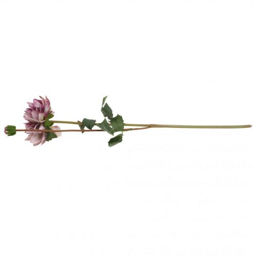 Itens Flor artificial Dália Flor de seda roxa e botão H57cm