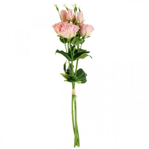Floristik24 Flores artificiais Lisianthus flores artificiais de seda rosa 50cm 5 un