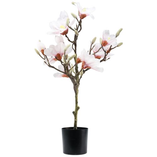 Itens Flor artificial magnólia árvore de magnólia artificial rosa 74 cm