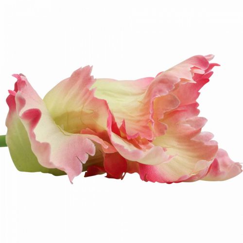 Itens Flor artificial, papagaio tulipa rosa, flor de primavera 63cm