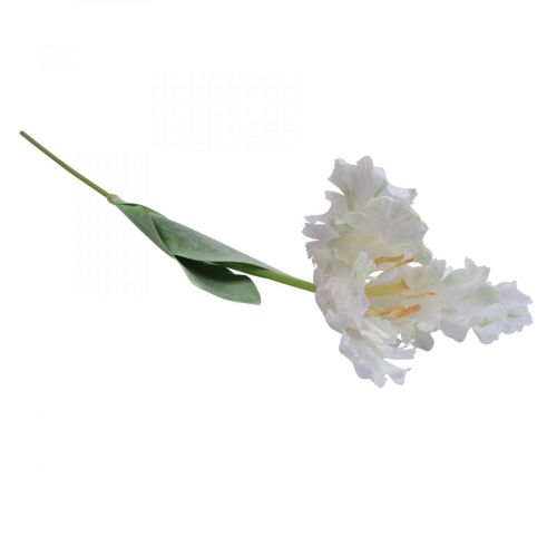 Itens Flor artificial, papagaio tulipa verde branco, flor de primavera 69cm