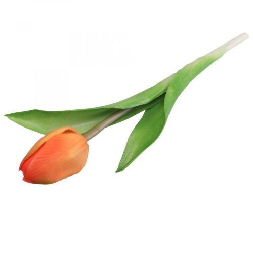 Itens Flor artificial Tulipa Laranja Real Touch flor de primavera H21cm