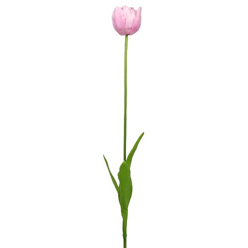 Itens Flores artificiais tulipas preenchidas com rosa velha 84 cm - 85 cm 3 unidades