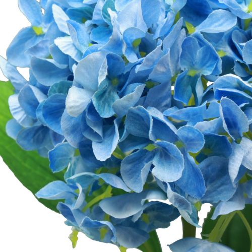 Itens Decoração de flores artificiais hortênsia artificial azul 69cm