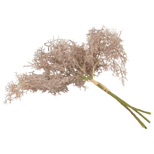 Floristik24 Decoração com flores artificiais, ramo de coral, ramos decorativos branco castanho 40cm 4 peças