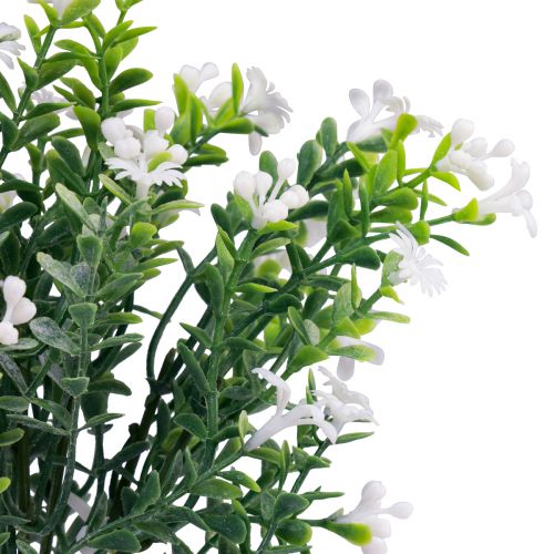 Flores artificiais decoração buquê de flores artificiais planta de gelo branco 26cm