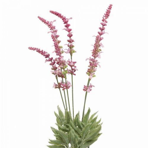 Floristik24 Flores artificiais, decoração de lavanda, ramo de lavanda roxa 45cm 3 peças