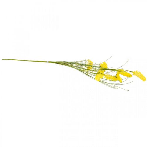 Floristik24 Bouquet de flores artificiais amarelas, papoilas e ranúnculos em molho, flores de seda, decoração primaveril L45cm