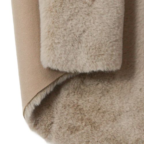 Itens Corredor de mesa decorativo de pele sintética tapete de pele bege 50×90cm