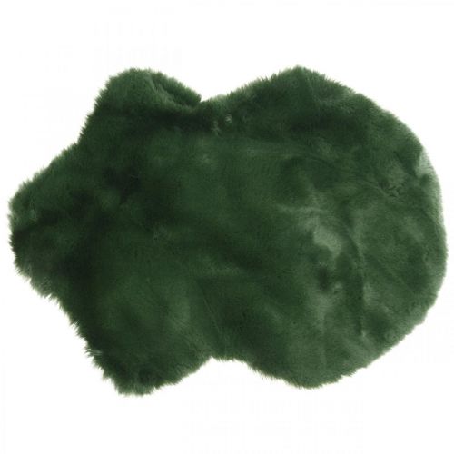 Tapete decorativo de pele sintética verde 55×38cm