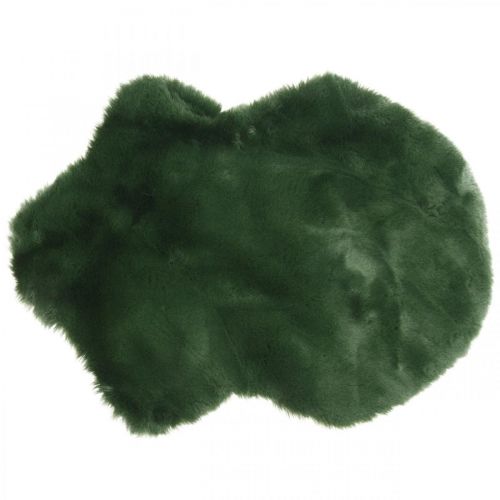 Floristik24 Tapete decorativo de pele sintética verde 55×38cm