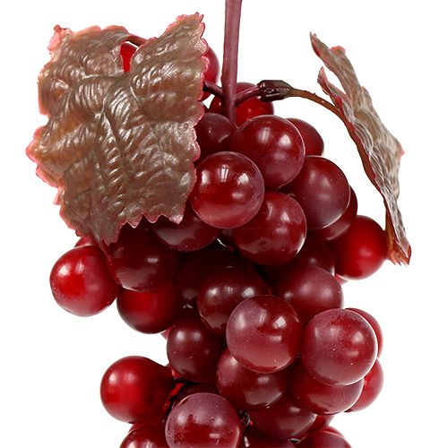 Floristik24 Uvas de frutas artificiais vermelhas 22cm