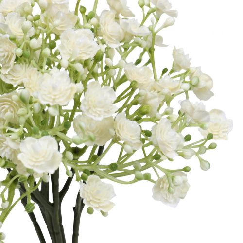 Itens Gypsophila flores artificiais gesso erva branca C30cm 6 peças em um cacho