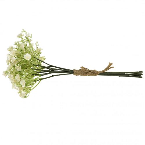 Itens Gypsophila flores artificiais gesso erva branca C30cm 6 peças em um cacho