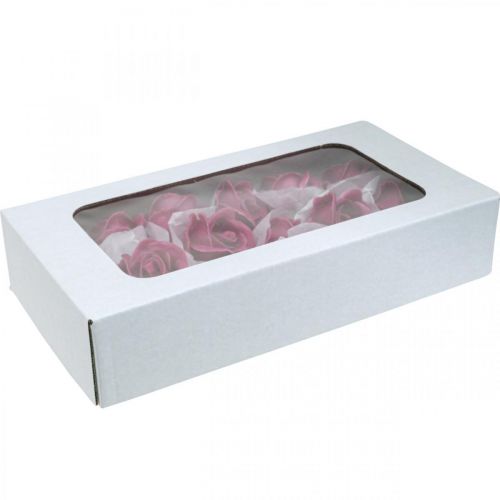 Itens Rosas artificiais cera fúcsia rosas decorativas cera Ø6cm 18 un