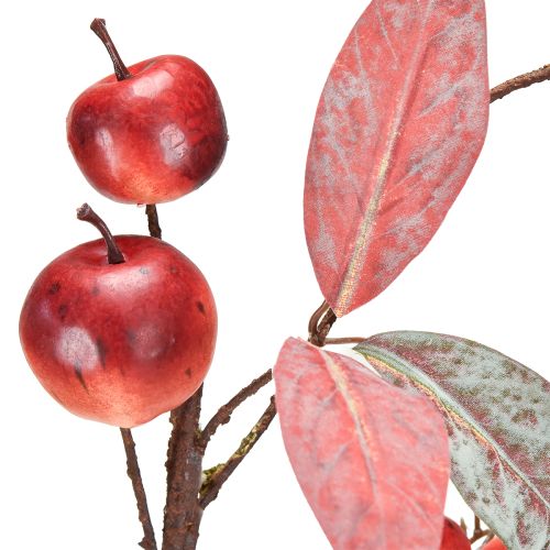 Itens Ramo de maçã artificial vermelho para decoração de outono, ramo de natal, 70 cm