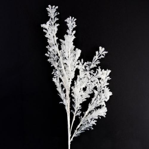 Galho artificial fosco decorativo para decoração de inverno branco 78cm 2 peças