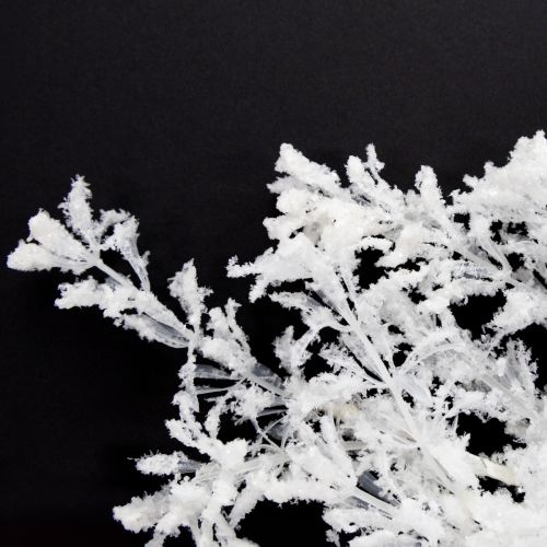 Floristik24 Galho artificial fosco decorativo para decoração de inverno branco 78cm 2 peças