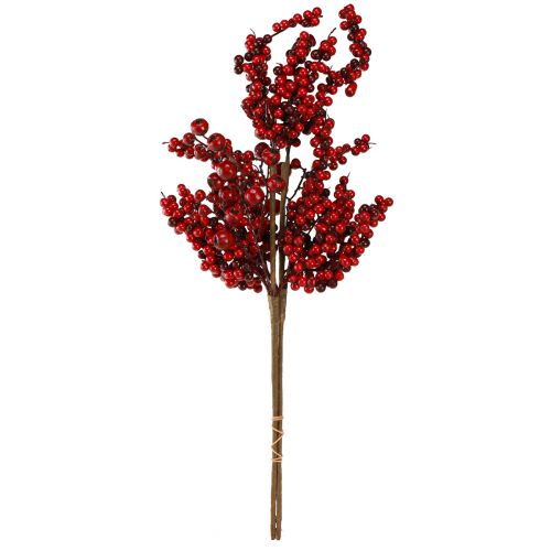 Itens Ramo artificial com frutas vermelhas outono Natal 60 cm 2 unidades
