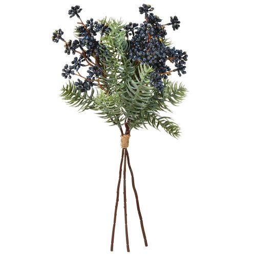 Itens Ramos artificiais de zimbro com bagas, ramos de agulha, 45 cm, 3 peças