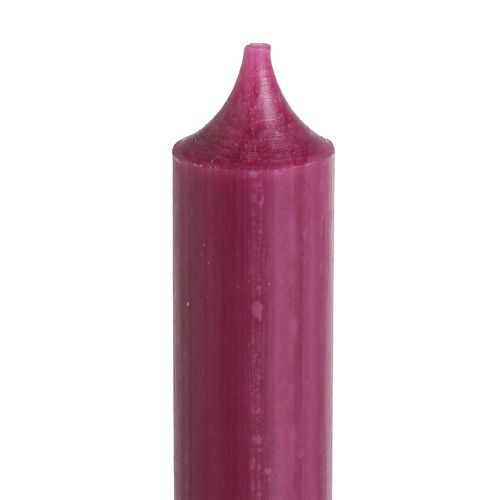 Itens Velas curtas velas de cera em Berry 21×110mm 6 un