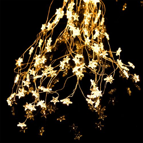 Estrela do feixe de luz LED para fora de 320 1m prata / branco quente