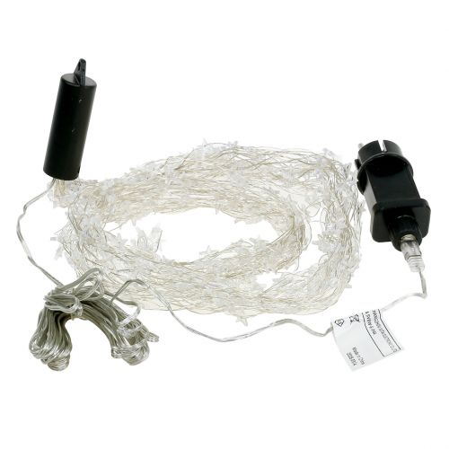 Floristik24 Estrela do feixe de luz LED para fora de 320 1m prata / branco quente