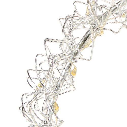 Itens Luminária decorativa LED em formato de coração de metal para pendurar, branco quente, 30 cm