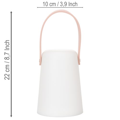 Luminária com alça, luz LED portátil para uso interno e externo, 22 cm, 3 peças | Floristik24.pt