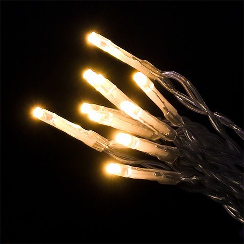 Floristik24 Luzes LED de fada 10er 1,3 m branco quente, operado por bateria