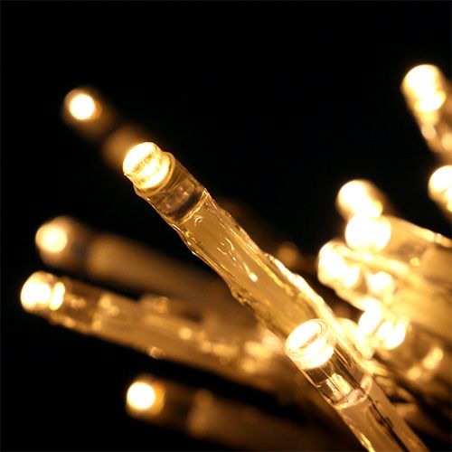 Floristik24 Corrente leve LED 20er 275cm com bateria branca quente