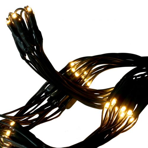 Rede de luz LED 180 branco quente 2m x 2m para exterior