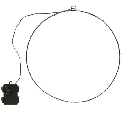 Floristik24 Anel LED para pendurar metal 110L branco quente interior Ø35cm