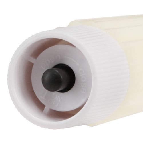 Itens Velas LED em bastão com temporizador velas ranhuradas creme 24,5 cm 4 peças
