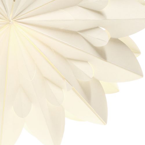 Floristik24 Estrela LED estrela dobrável estrela de papel branco quente Ø40cm 2 unidades