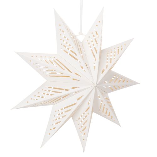 Estrela de Natal decorativa em LED para pendurar, branco quente, para uso interno, 38 cm comprar | Floristik24.pt