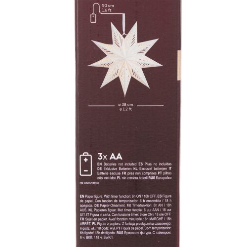 Estrela de Natal decorativa em