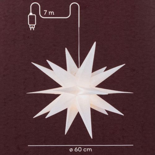 Estrela de Natal LED, branca
