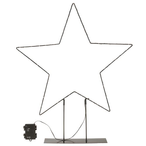 Itens Estrela LED de pé 150 Micro LED branco quente metal Ø58cm