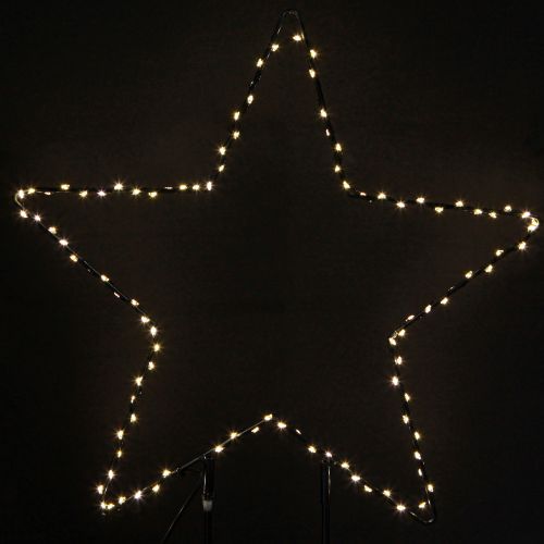Itens Estrela LED de pé em metal 100 Micro LED branco quente Ø37cm