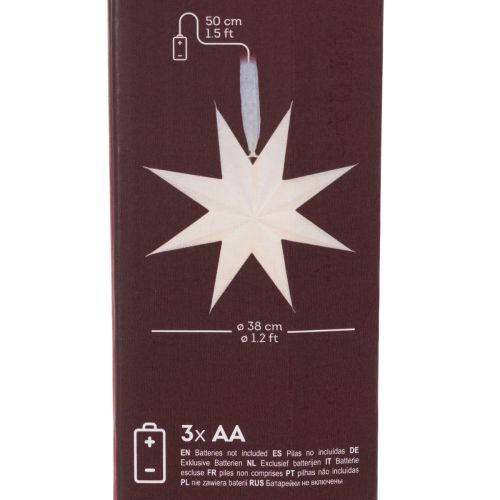 Estrela de LED suspensa com