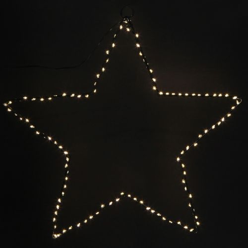 Itens Estrela LED para pendurar metal 110L branco quente interior Ø35cm