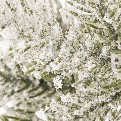 Árvore de Natal artificial com neve artificial, em saco de juta, 40 LEDs, para uso interno, 85 cm | Floristik24.pt