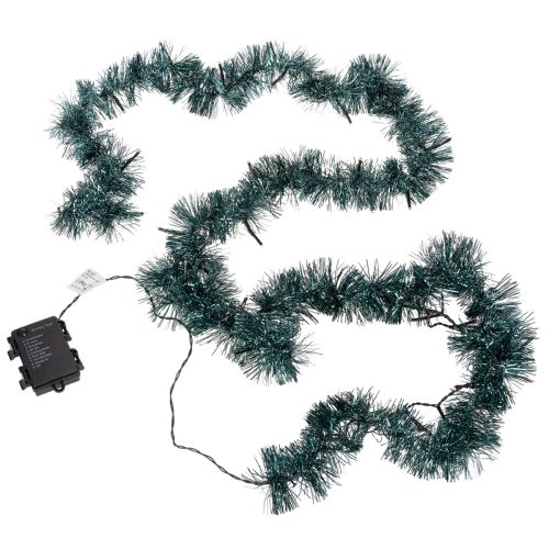 Guirlanda natalina de enfeites com 60 LEDs e temporizador, para uso externo, 3m