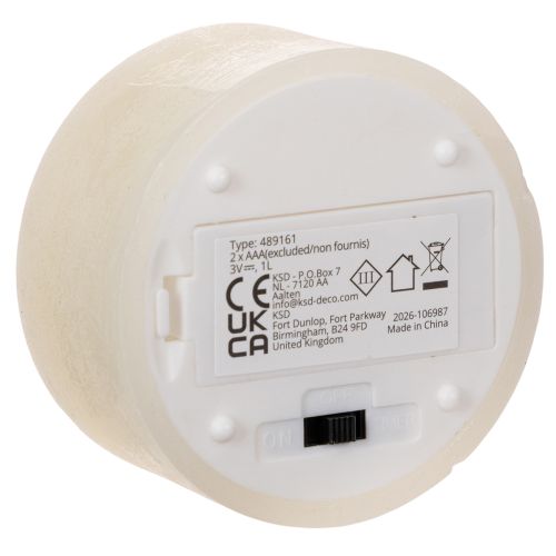 Vela de LED, branco quente,