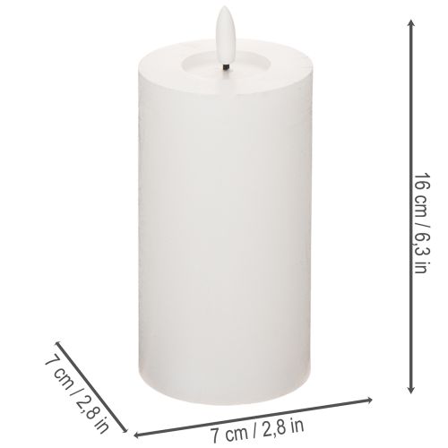 Vela de pilar LED, com efeito